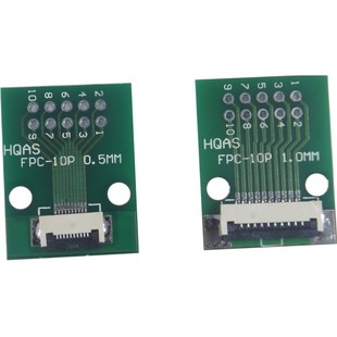 FPC/FFC扁平电缆转接板直插软排线连接器0.5/1.0MM转2.54MM 6-50P