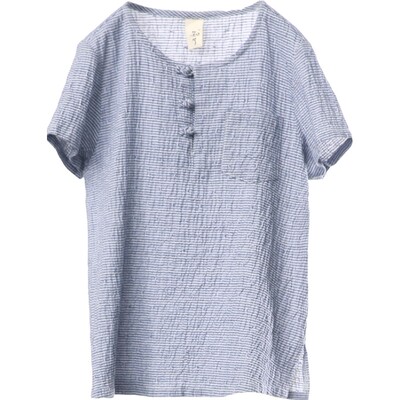 男童全棉短袖衬衫中式夏季