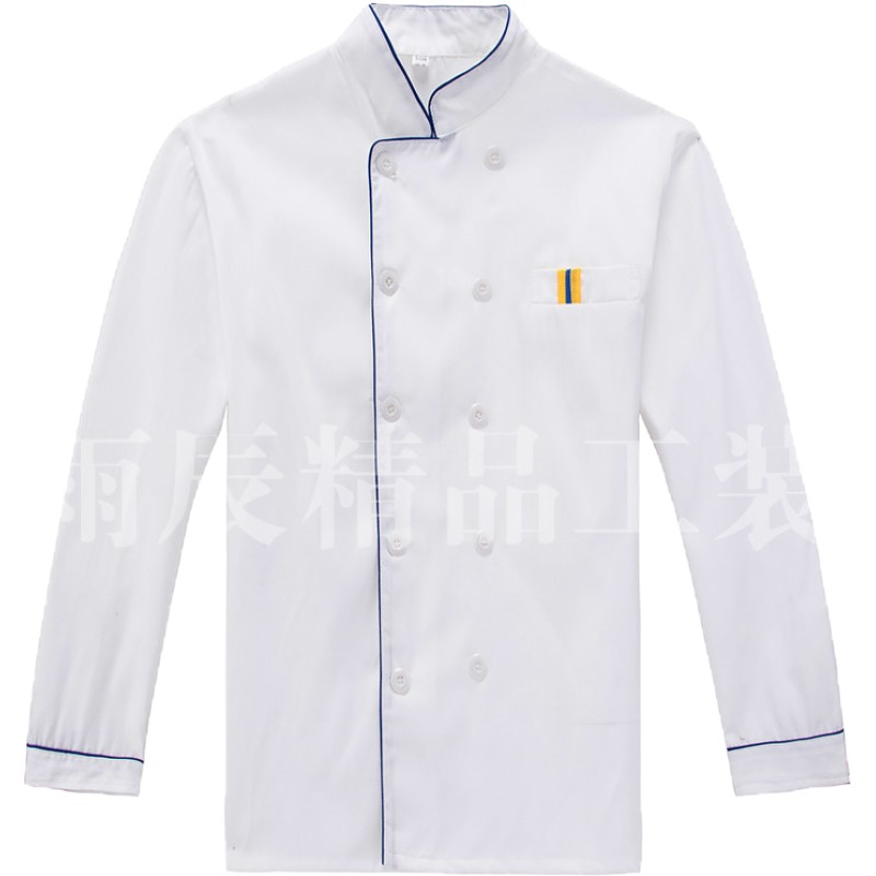 超肥大码胖厨师服长袖男女厨师工装工作服蛋糕房餐厅食堂饭店服装