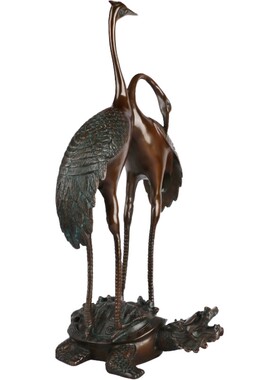 大仕缘送长辈双喜龟鹤延年工艺品