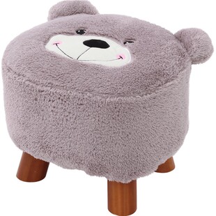 小凳子实木卡通创意布艺儿童茶几凳家用小椅子沙发凳换鞋凳小板凳