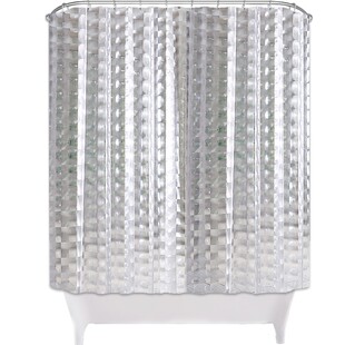 北欧浴帘套装免打孔浴室防水帘卫生间淋浴挂帘加厚防霉隔断帘子布