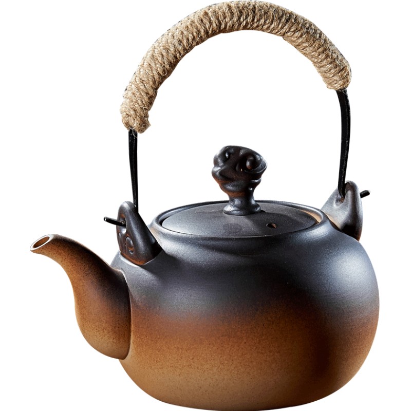 家用茶具泡茶功夫烧水壶陶壶粗陶陶瓷提梁大茶壶煮茶器电陶炉茶炉