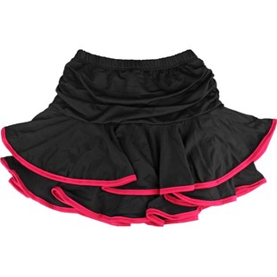 儿童拉丁舞蹈服半身裙国标舞演出服女童练功表演恰恰半身跳舞短裙