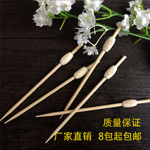 新款一次性水果叉子创意汉堡花签鸡尾酒三明治串香竹签糖串签包邮