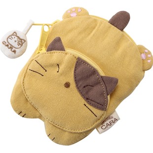 HIKOSEN CARA卡拉猫可爱卡通学生零钱包女士拉链迷你小钱包硬币包