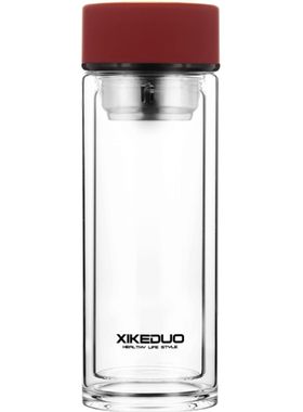 定制商务大容量印字logo玻璃杯