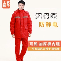 Хлопковое пальто красное> утолщен (установка)