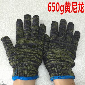 线手套劳保耐磨工作劳动加厚防滑棉纱线耐温工地干活男女机械维修