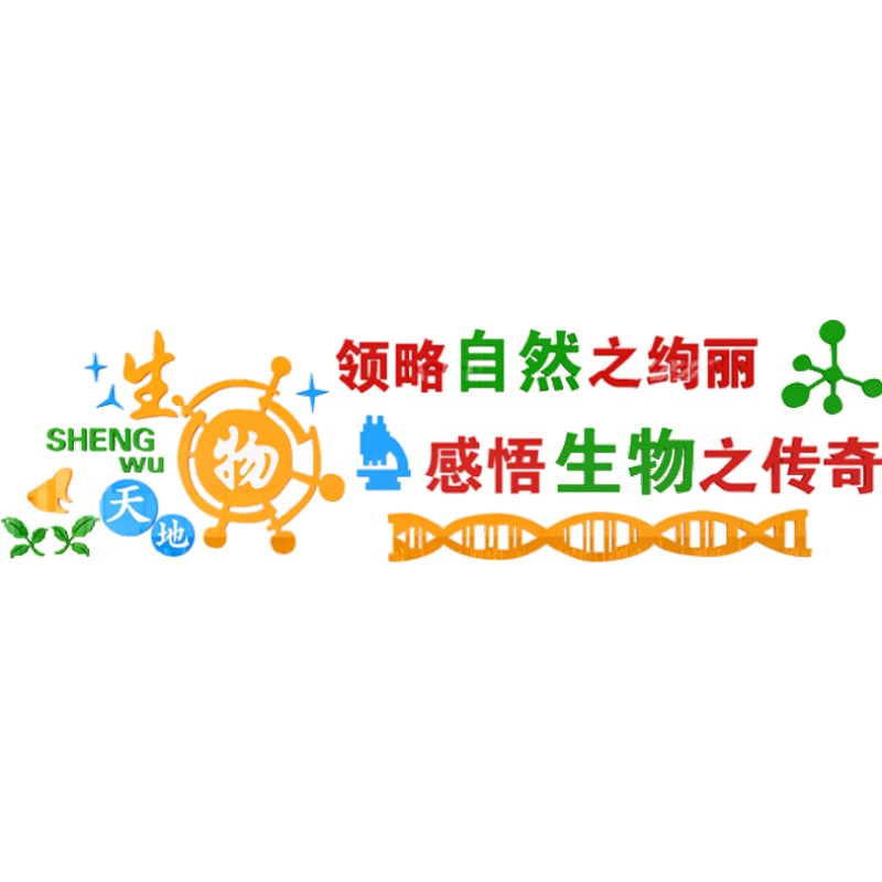 生物化学实验室墙贴3d学校3d立体