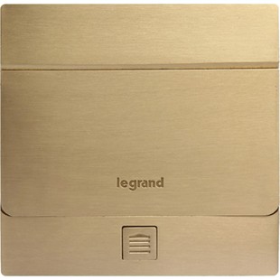 罗格朗 液压缓冲式阻尼全铜电话电脑地插 网络线地插座 送底盒