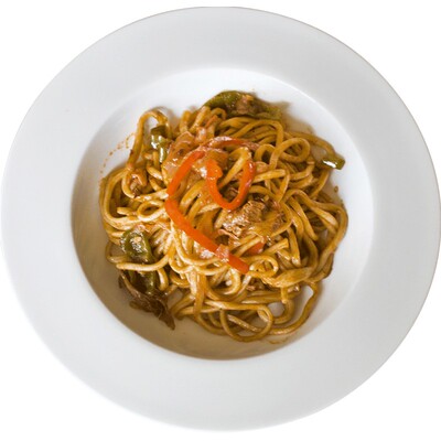 创意西餐纯白骨瓷家用意大利面盘