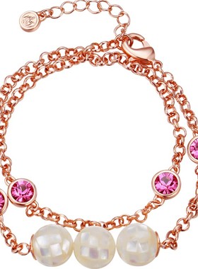 伊泰莲娜双层手链女素时尚