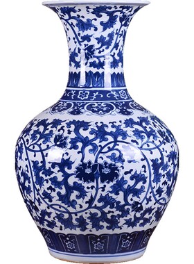 景德镇陶瓷器摆件客厅大花瓶仿古