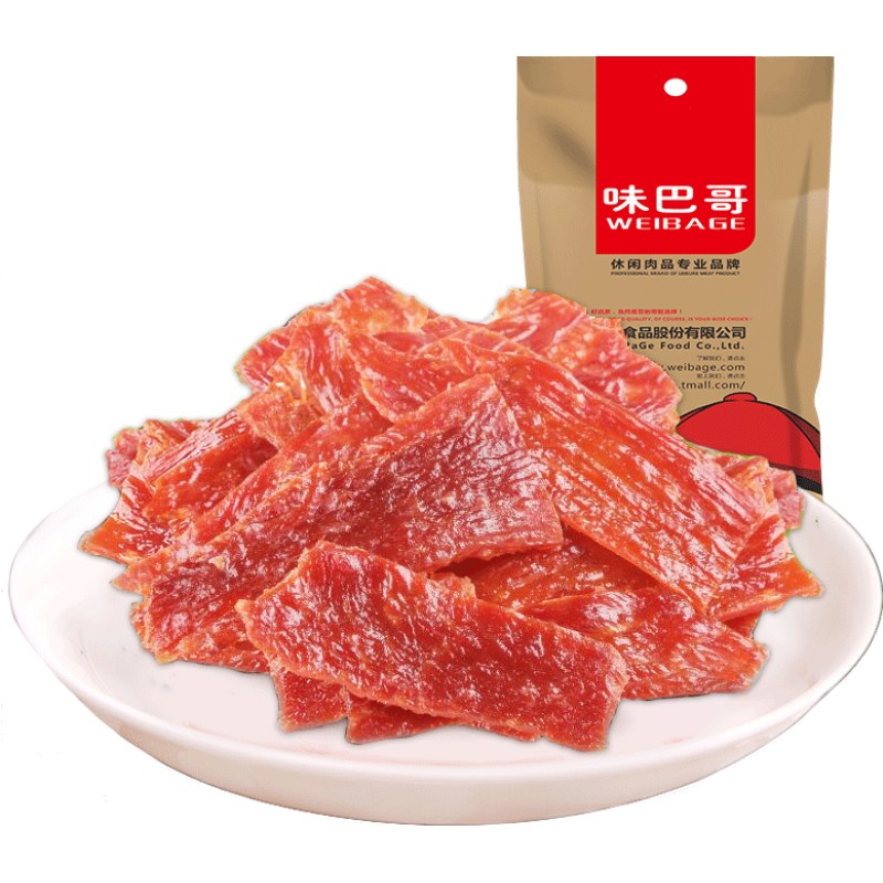 味巴哥传统自然片300g l猪肉干