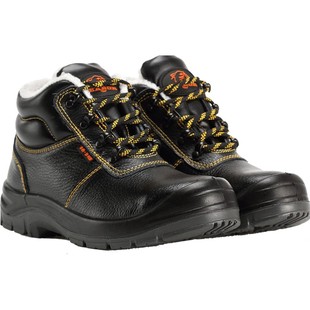 华信吉豹劳保工地安全鞋男防砸防刺穿绝缘防静电冬季保暖加绒棉鞋