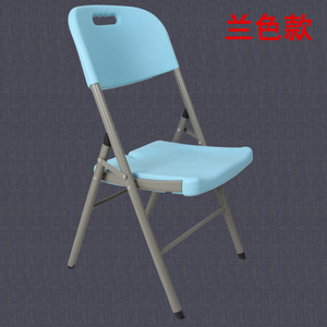 户椅手靠椅凳代用椅料子便椅子叠现厚办椅公简背加约折家外塑餐提