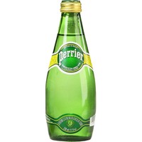 Perrier巴黎水原味青柠檬气泡水330ml*24瓶整箱苏打水矿泉水饮料