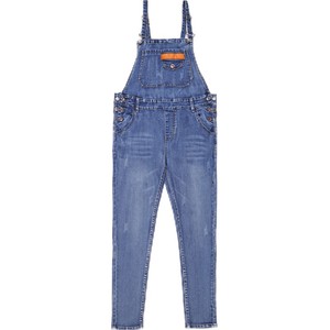 孕妇背带裤春秋款大码孕妇裤纯棉牛仔裤宽松弹力吊带连体托腹裤潮