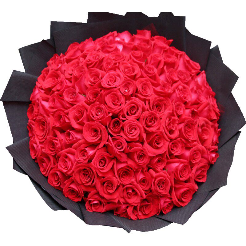 99朵红玫瑰鲜花速递同城生日送女友上海广州北京深圳杭州宁波全国