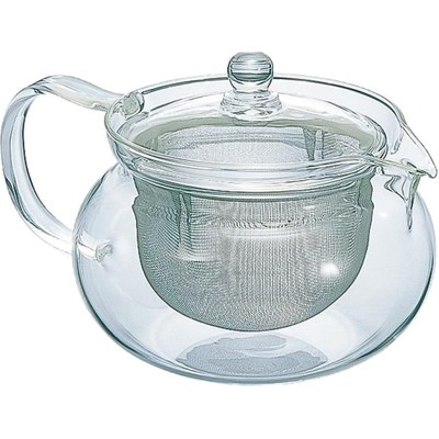 hario不锈钢滤网泡茶壶清透可视