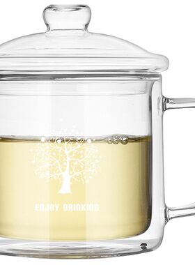 小北家耐热玻璃防烫怀旧复古茶杯