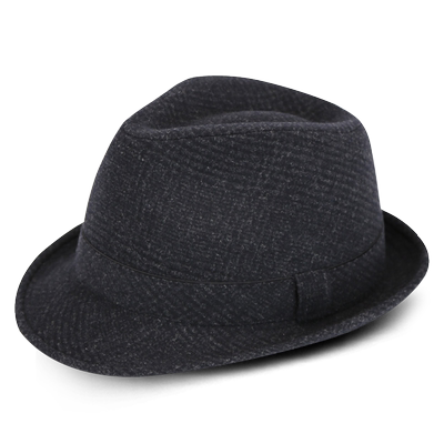 帽子Jumefu礼帽男秋冬季羊毛英伦