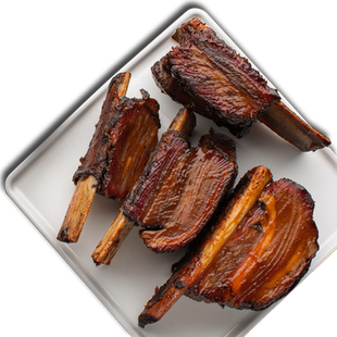巴尔虎炭烤牛排烤牛肋排黄标牛排牛仔骨烤制加热即食500g