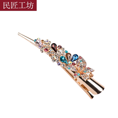 民匠工坊金属牛角夹大号盘发夹