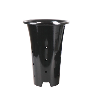 兰花盆专用花盆塑料特大口径高盆黑色简约四季兰草盆园艺兰盆套盆
