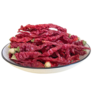 西尔丹新疆辣皮子干辣椒沙湾安集海线椒干500g大盘辣子鸡特产辣椒