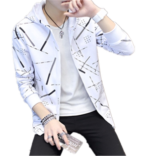 青少年秋天卫衣男外衣秋季衣服学生秋装上衣韩版春秋潮流带帽外套