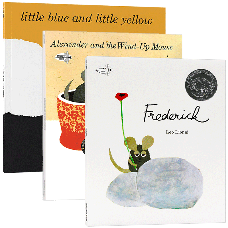 李欧李奥尼作品 英文原版绘本 Little Blue and Little Yellow小黄小蓝颜色认知 Frederick田鼠阿佛Leo Lionni 进口英语书籍
