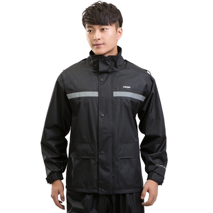 野趣成人分体摩托车雨衣雨裤套装单人男女摩托车骑行户外双层雨衣