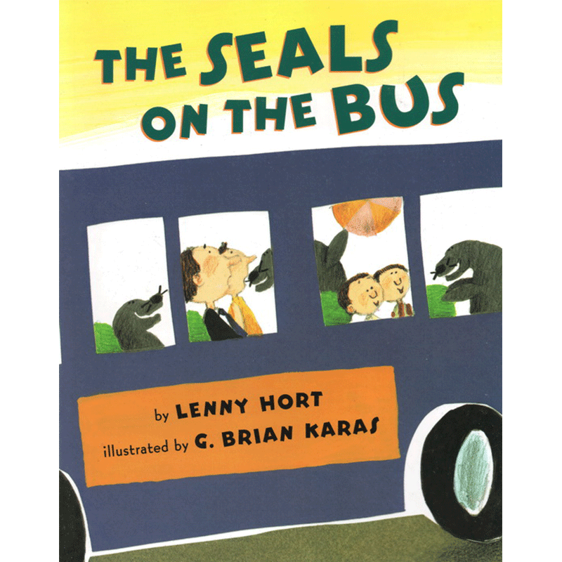 送音频英文原版童书大奖绘本The Seals on the Bus吴敏兰书单123推荐第80本wheels on the bus异曲同工儿童启蒙童话睡前故事书