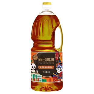 新兴粮油四川低芥酸纯香菜籽油2.5升非转基因物理压榨家用食用油