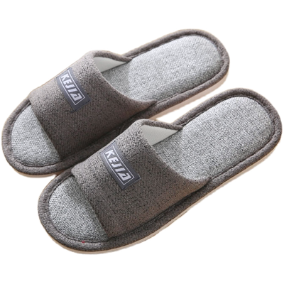 柯嘉怡软底pvc亚麻拖鞋地板