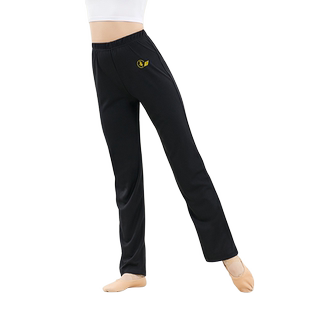 舞之恋舞蹈生穿搭练功裤打底直筒黑色现代舞裤子形体训练跳舞裤女