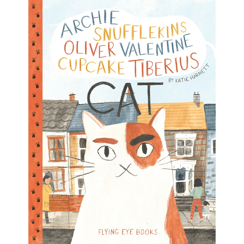 英文原版 一只有很多名字的猫 Katie Harnett插画绘本 精装 Archie Snufflekins Oliver Valentine Cupcake Tiberius Cat