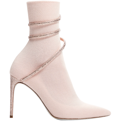 RENECAOVILLA水钻尖头短靴