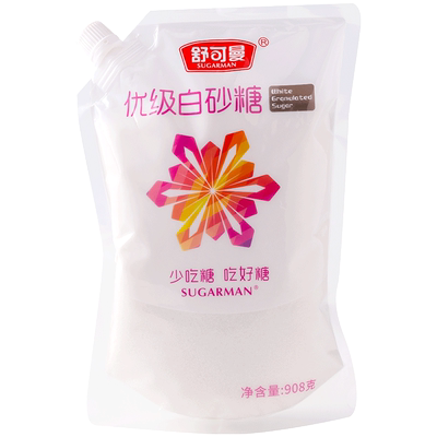 舒可曼优级白砂糖908g大包袋装