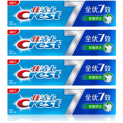 佳洁士180g*4清新口气正品牙膏