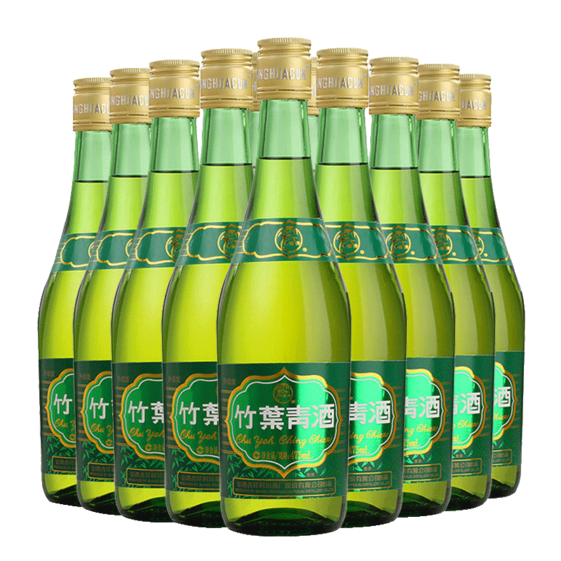 汾酒38度竹叶青酒玻竹