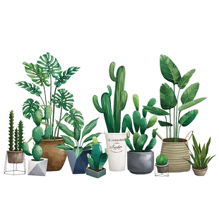 3d立体创意空调厨房单双开门冰箱贴纸装饰贴画北欧ins翻新贴改造