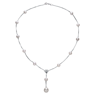 京润珍珠 简爱满天星淡水珍珠项链法式时尚锁骨链生日礼物送女友P