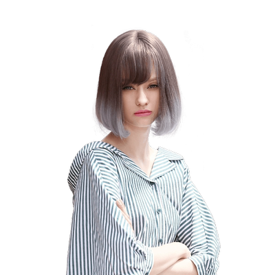 空气刘海减龄时尚风假发女短发