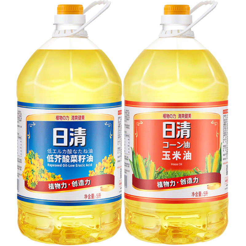 日清低芥酸菜籽油5l5l芥花油家用