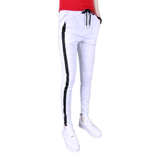 男士条纹休闲裤潮流韩版小脚裤青年束脚裤社会精神小伙显瘦长裤子