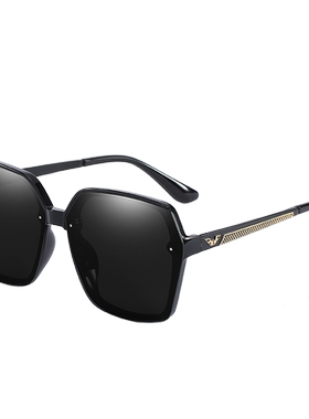 新款网红街拍偏光太阳眼镜女潮圆脸防晒墨镜ins韩版防紫外线大框