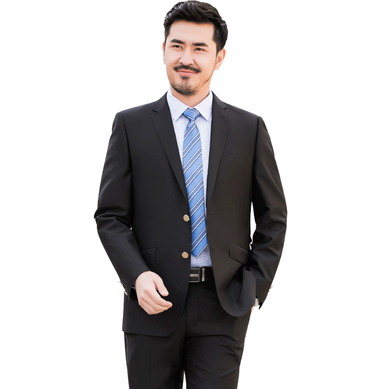 红都新款男士西服套装修身时尚